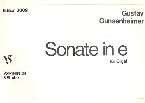 Sonate e-Moll für Orgel