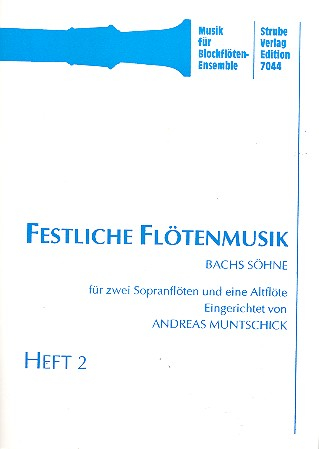 Festliche Flötenmusik Band 2 für 3 Blockflöten (SSA)