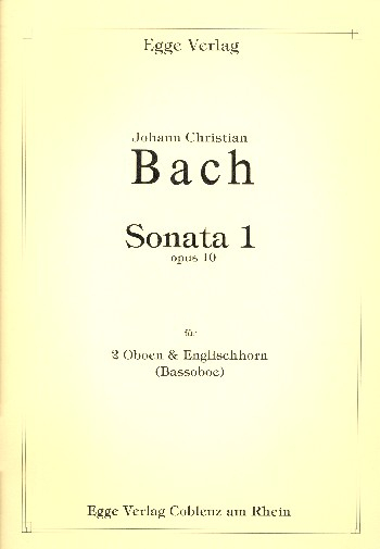 Sonate Nr.1 op.10 für 2 Oboen und Englischhorn
