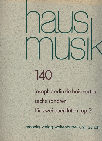 6 Sonaten op.2 für 2 Flöten