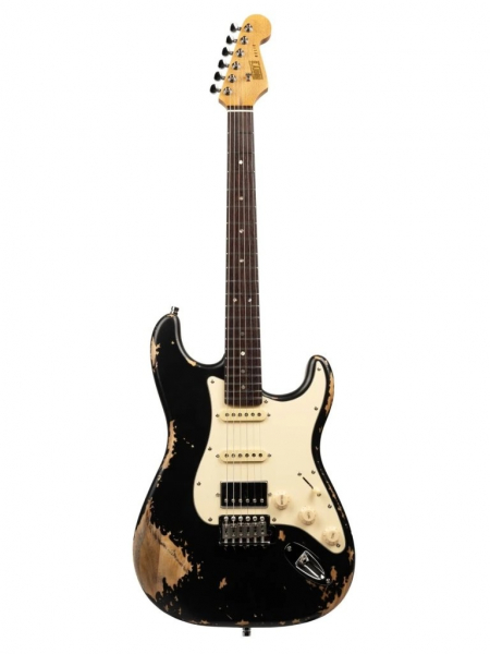 E- Gitarre Henry's Snake ST-1 Relic - Mamba-Black RETOURE
