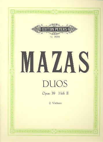 6 Duos op.39 Band 2 (Nr.4-6) für 2 Violinen