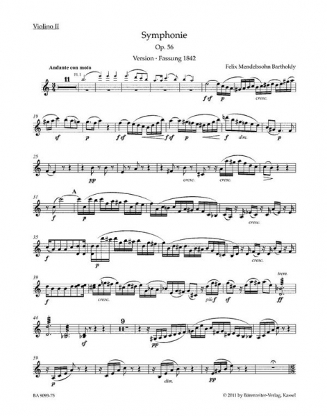 Sinfonie a-Moll Nr.3 op.56 für Orchester