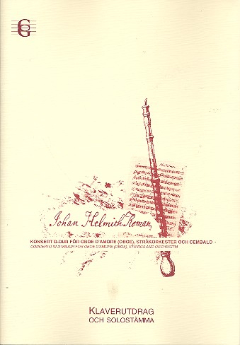 Konsert D-Dur foer oboe d&#039;amore, strakorkester, cembalo for oboe
