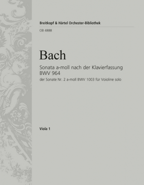 Sonata nach Bachs Klavierfassung BWV964 der Sonate BWV1003 für Violine und Streichorchester