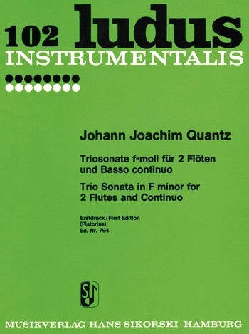 Triosonate f-Moll für 2 Flöten und Bc
