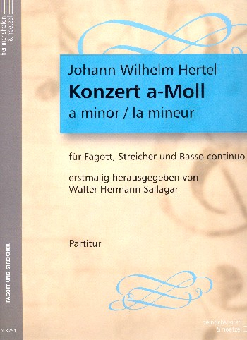 Konzert a-Moll für Fagott, Streicher und Bc