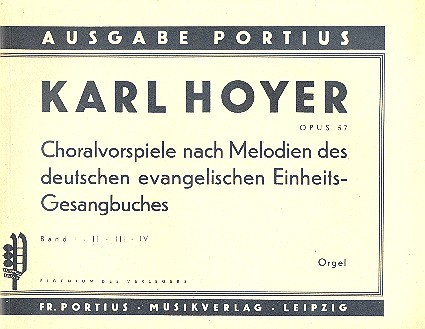 Choralvorspiele op.57 Band 2 für Orgel