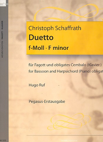 Duett f-Moll für Fagott und obligates Cembalo