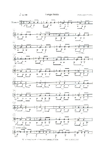 Tango Doble für Violine und Gitarren-Ensemble