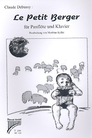 Le petit berger aus Children&#039;s Corner für Panflöte und Klavier
