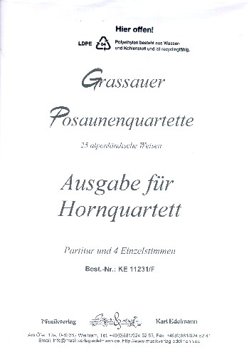 Grassauer Posaunenquartette für 4 Hörner