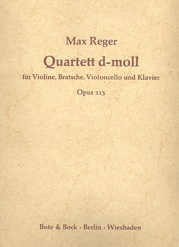Quartett d-Moll op.113 für Klavier und Streichtrio