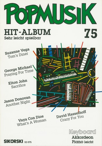 Popmusik Hit-Album Band 75 für Keyboard / Akkordeon