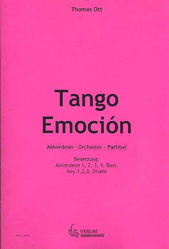 Tango Emoción für Akkordeonorchester Partitur