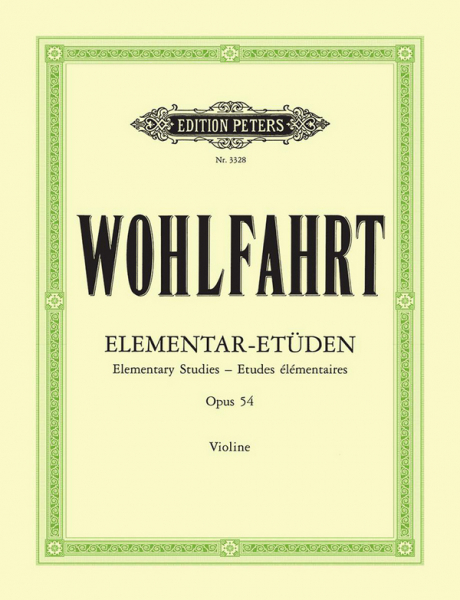Etüden für Violine 40 Elementaretüden op.54