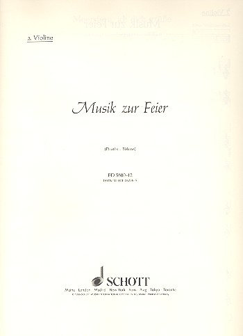 Musik zur Feier für Variable Besetzungsmöglichkeiten