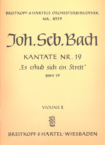 Es erhub sich ein Streit Kantate Nr.19 BWV19