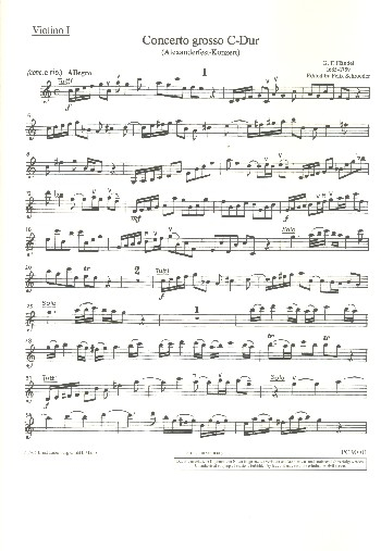 Concerto grosso C-Dur für Orchester
