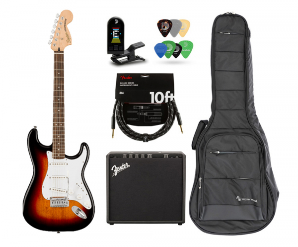 Starterset E-Gitarre Fender Squier Affinity Premium Bundle - 3TS