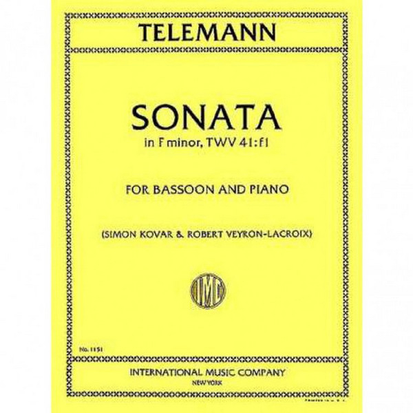 Sonata f minor for bassoon and piano