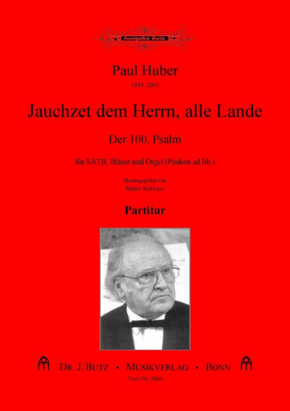 Jauchzet dem Herrn alle Lande für gem Chor, Bläser und Orgel (Pauken ad lib)