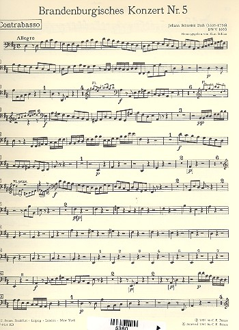 Brandenburgisches Konzert Nr.5 D-Dur BWV1050 für Flöte, Violine, Cembalo solo, Streicher und Bc