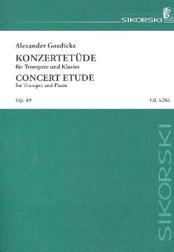 Konzert-Etüde op.49 für Trompete und Klavier