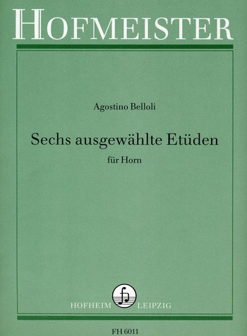 6 ausgewählte Etüden für Horn
