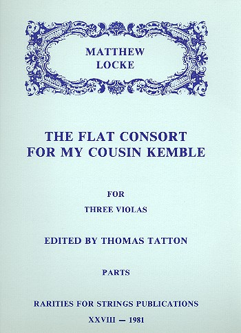 The flat Consort for my Cousin Kemble for 3 Violas