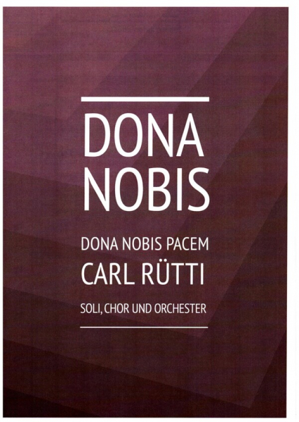 Dona nobis pacem für Soli, gem Chor und Orchester
