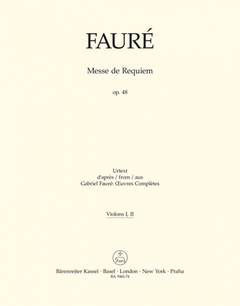 Messe de Requiem op.48 (Fassung von 1900) für Soli, gem Chor und Orchester