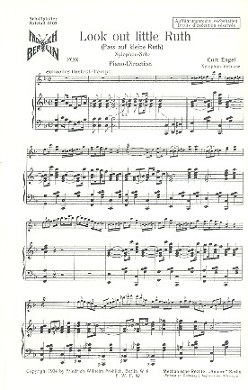Look Out Little Ruth für Xylophon und Klavier