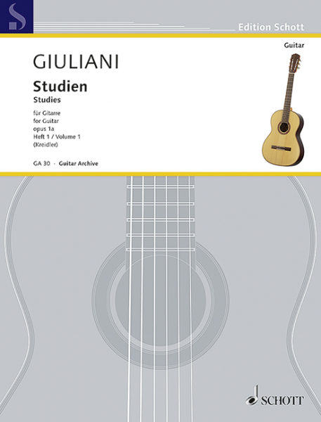 Studien op.1 Band 1 für Gitarre