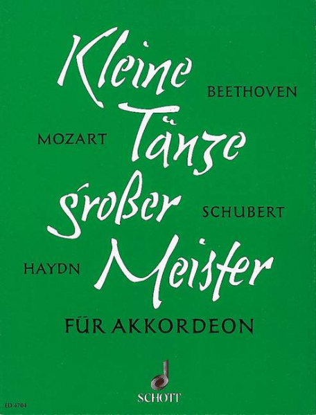 Kleine Tänze großer Meister für Akkordeon