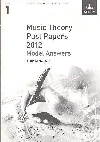 Music Theory Past Papers 2012 Grade 1 model answers