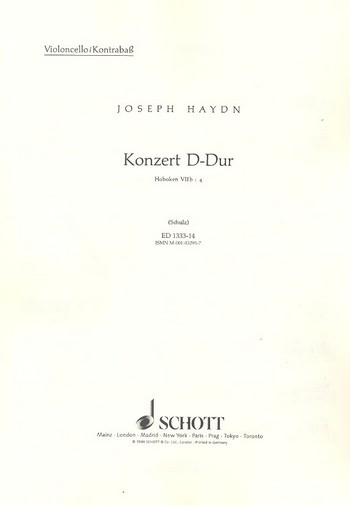 Konzert D-Dur Hob.VIIb:4 für Violoncello und Streichorchester