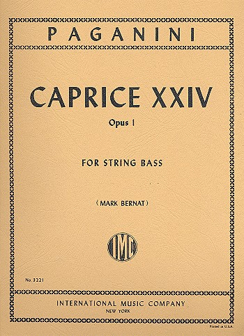 Caprice op.1,24 für Kontrabaß
