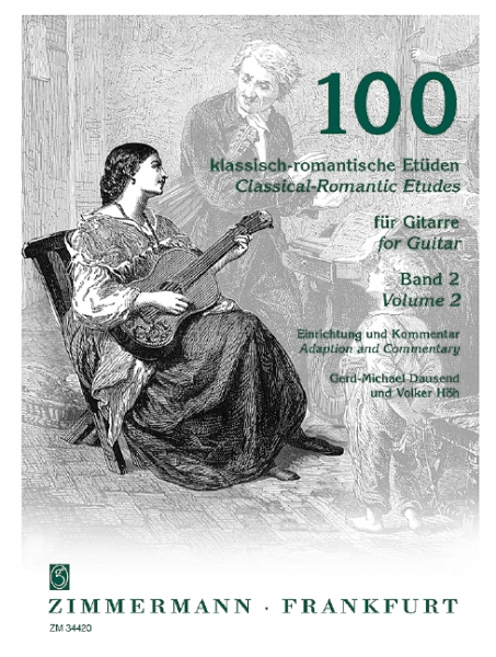 100 klassisch romantische Etüden Band 2 für Gitarre