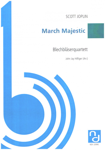 March Majestic für Blechbläserquartett (2 Trp, Horn, Posaune)