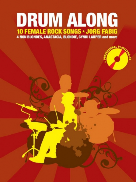 Spielbuch für Schlagzeug Drum Along 3 - 10 Female Rock Songs
