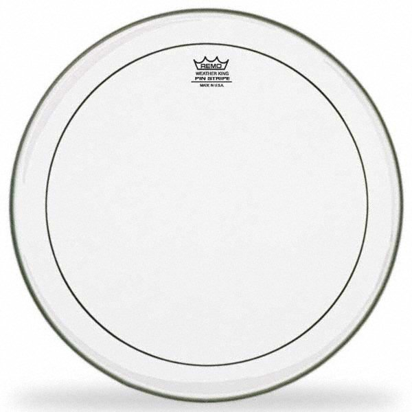 Remo Pinstripe Clear 14", Tom Batter Tom Fell Transparent - Image 4