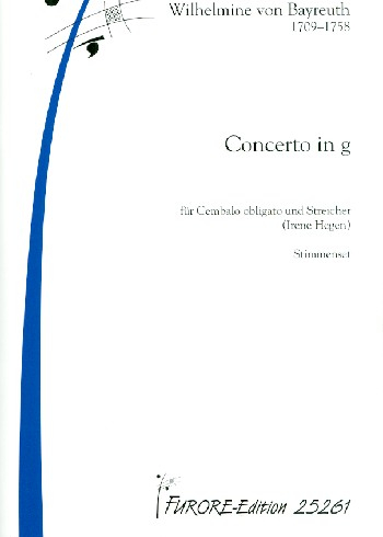 Concerto g-Moll für Cembalo obligato und Streicher