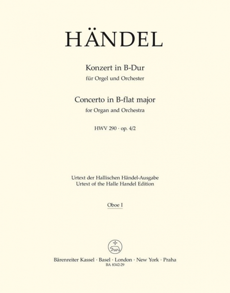 Konzert B-Dur HWV290 op.4,2 für Orgel und Orchester
