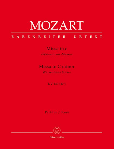Missa c-Moll KV139 für Soli (SATB), Chor und Orchester
