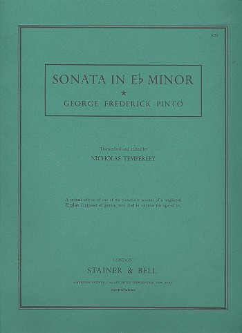 Sonata e flat minor for piano