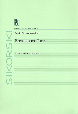 Spanischer Tanz aus &#039;Hornisse&#039; für 2 Violinen und Klavier