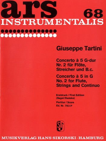 Concerto à 5 Nr.2 G-Dur für Flöte und Streicher