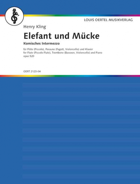 Elefant und Mücke op.520 für Flöte (Picc/Trp), Posaune (Fag/Euph/Vc) und Klavier