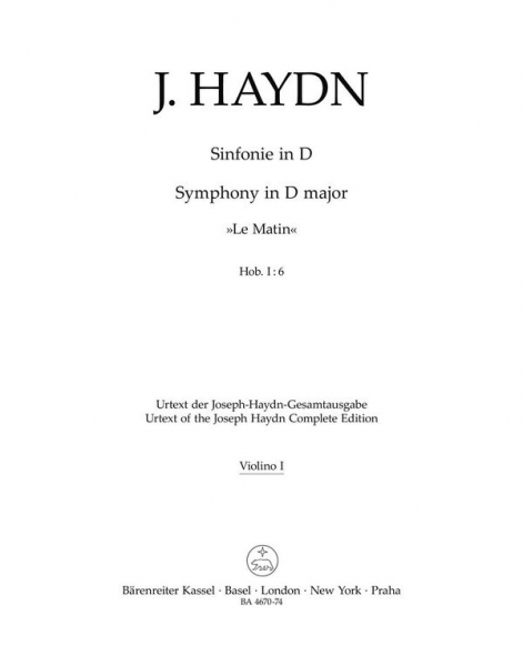 Sinfonie D-Dur Hob.I:6 für Orchester